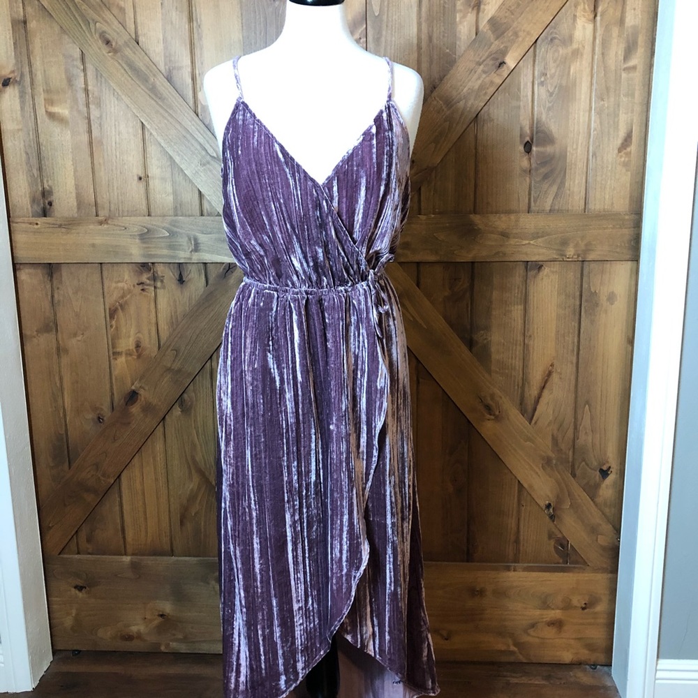 Lucky Brand Crushed Velvet Dress Midi dress